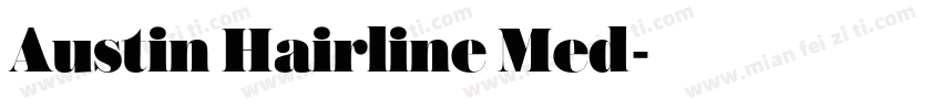 Austin Hairline Med字体转换